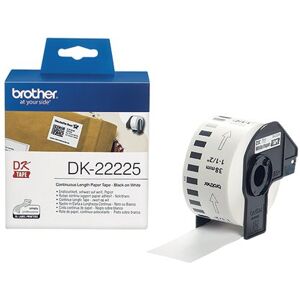 P-Touch Brother DK22225 Continuous Paper Label W38mm Black on White DK22225