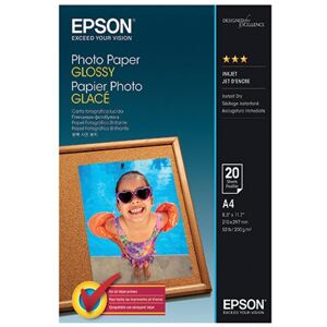 Epson A4 Photo Paper Glossy 200gsm (Pack of 20) C13S042538