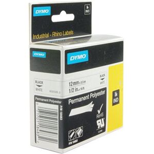 Dymo Rhino Dymo 18483 Rhino Polyester Tape 12mm x 5.5m White S0718210