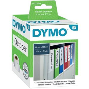 Dymo 99019 LabelWriter Lever Arch File Labels 190mm x 59mm S0722480