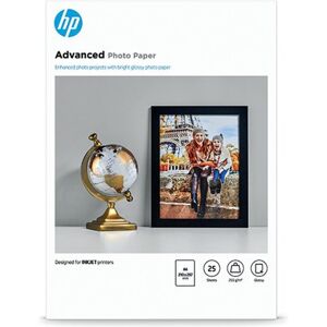 HP A4 White Advanced Glossy Photo Paper 250gsm (Pack of 25) Q5456A