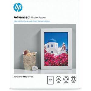 HP White 13x18cm Advanced Glossy Photo Paper (Pack of 25) Q8696A