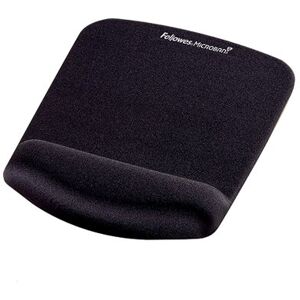 Fellowes Plush Touch Mousepad Wristrest Black 9252003