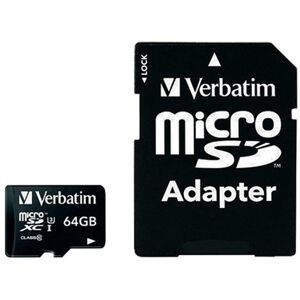 Verbatim Pro Micro SDXC Memory Card Class 10 UHS-I U3 64GB 47042