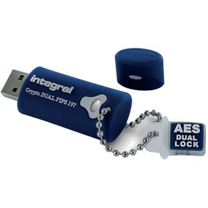 Integral Crypto Dual FIPS 197 Encrypted USB 3.0 Flash Drive 32GB INFD32GCRYDL30197