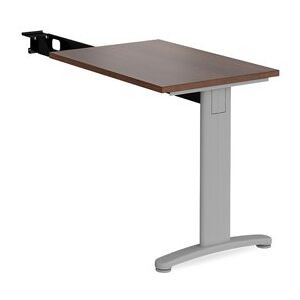 Office Desk Rectangular Desk 800mm With Return Walnut Tops With Silver Frames TR10 Office Desk Rectangular Desk 800mm With Return Walnut Tops With Silver Frames TR10
