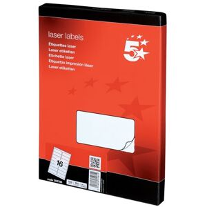 5 Star Office Multipurpose Labels Laser Copier Inkjet 99.1x34mm White (Pack of 1600) 5 Star Office Multipurpose Labels Laser Copier Inkjet 99.1x34mm White (Pack of 1600)