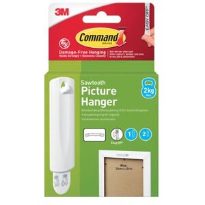 Command Sawtooth Picture Hanger 1 Hook 2 Strips 7100336642 Command Sawtooth Picture Hanger 1 Hook 2 Strips 7100336642
