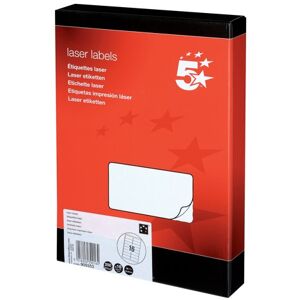 5 Star Office Multipurpose Labels Laser Copier Inkjet 99.1x34mm White (Pack of 4000) 5 Star Office Multipurpose Labels Laser Copier Inkjet 99.1x34mm White (Pack of 4000)