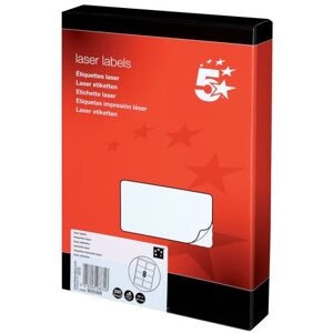 5 Star Office Multipurpose Labels Laser Copier Inkjet 99.1x67.7mm White (Pack of 2000) 5 Star Office Multipurpose Labels Laser Copier Inkjet 99.1x67.7mm White (Pack of 2000)