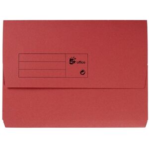 5 Star Office Document Wallet Half Flap 285gsm Recycled Capacity 32mm A4 Red (Pack of 50) 5 Star Office Document Wallet Half Flap 285gsm Recycled Capacity 32mm A4 Red (Pack of 50)