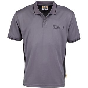JCB Trade Polo Grey/Black 2XL D+IA-XXL JCB Trade Polo Grey/Black 2XL D+IA-XXL
