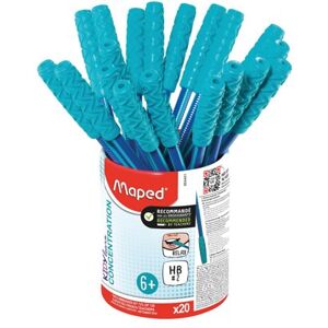 Maped Kidy Learn Pot of Pencils + Chew Top (Pack of 20) 854401 Maped Kidy Learn Pot of Pencils + Chew Top (Pack of 20) 854401