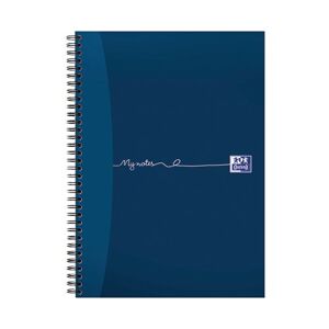 Oxford My Notes Card Cover Wirebound Notebook 100 Pages A4 Blue (5 Pack) 400020193