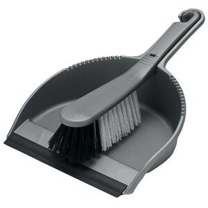 Addis Dustpan and Soft Brush Set Metallic Serrated Edge to Clean Brush Bristles 510390 Addis Dustpan and Soft Brush Set Metallic Serrated Edge to Clean Brush Bristles 510390