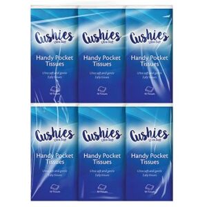 Cushies Ultra Soft Pocket Tissues x6 Pack of 24 HOM6405 Cushies Ultra Soft Pocket Tissues x6 Pack of 24 HOM6405