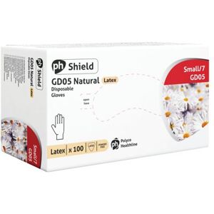 Ph Shield Shield Powder-Free Latex Gloves Small Natural Pack of 1GD05 - S Ph Shield Shield Powder-Free Latex Gloves Small Natural Pack of 1GD05 - S