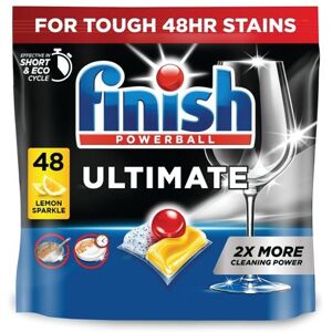 Finish Ultimate AIO Dishwasher Tablets Lemon Pack of 48 3312763 Finish Ultimate AIO Dishwasher Tablets Lemon Pack of 48 3312763