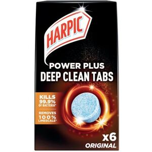 Harpic Power Plus Deep Clean Toilet Cleaner Tablets x6 Original (Pack of 8) 3249122 Harpic Power Plus Deep Clean Toilet Cleaner Tablets x6 Original (Pack of 8) 3249122
