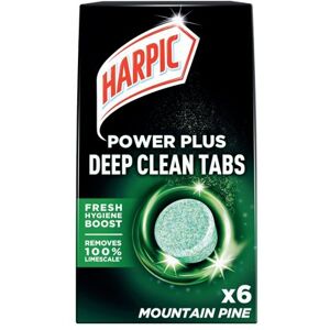Harpic Power Plus Deep Clean Toilet Cleaner Tablets x6 Mountain Pine (Pack of 8) 3251790 Harpic Power Plus Deep Clean Toilet Cleaner Tablets x6 Mountain Pine (Pack of 8) 3251790