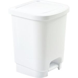 Whitefurze White 8L Pedal Trash Bin - Waste Bin Whitefurze White 8L Pedal Trash Bin - Waste Bin