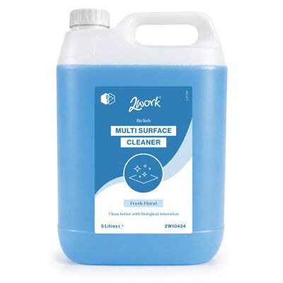 2Work BioTech Multi Surface Cleaner Fresh Floral 5L Pack of 2 2W10424 2Work BioTech Multi Surface Cleaner Fresh Floral 5L Pack of 2 2W10424