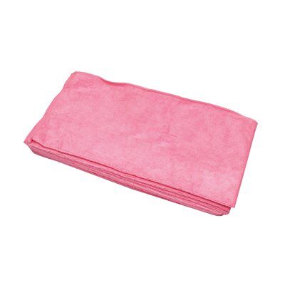 Exel Microfibre Cloths - Pink - 400x400mm - Pack of 10 - Microfibre Cloths Exel Microfibre Cloths - Pink - 400x400mm - Pack of 10 - Microfibre Cloths