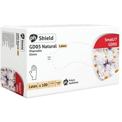 Shield - GD05 - Small - Natural latex - Gloves Shield - GD05 - Small - Natural latex - Gloves