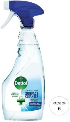 Dettol Disinfectant Trigger Spray No Fragrance 500ml (Pack of 6) 3087733