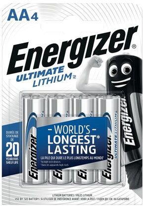 Energizer Ultimate AA Lithium Battery (Pack of 4) 632964