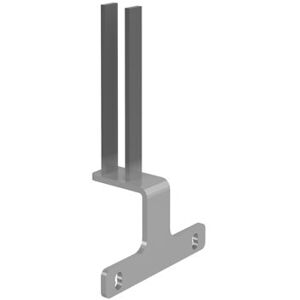 Dams Screen bracket for intermediate back to back Adapt and Fuze desks - silver Dams Screen bracket for intermediate back to back Adapt and Fuze desks - silver