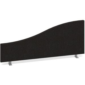 Dams Wave desktop fabric screen 1000mm x 400mm/200mm - black Dams Wave desktop fabric screen 1000mm x 400mm/200mm - black