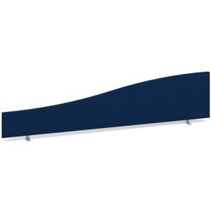 Dams Wave desktop fabric screen 1800mm x 400mm/200mm - blue Dams Wave desktop fabric screen 1800mm x 400mm/200mm - blue