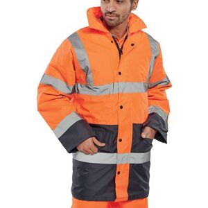 Beeswift Two Tone High Visibility Traffic Jacket Orange/Navy Blue S TJSTTENGORNS Beeswift Two Tone High Visibility Traffic Jacket Orange/Navy Blue S TJSTTENGORNS