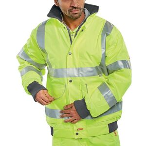 Beeswift Super High Visibility Bomber Jacket Saturn Yellow XL BD75SYXL Beeswift Super High Visibility Bomber Jacket Saturn Yellow XL BD75SYXL