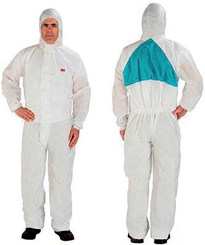 3M 4520 Protective Coverall White/Green 3XL 4520W3XL