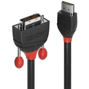 Lindy Black Line HDMI to DVI-D Cable 1m Black 36271