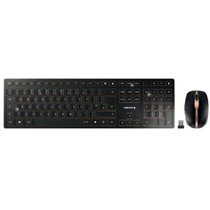 Cherry DW 9100 Slim USB Wireless Keyboard and Mouse Set UK Black/Bronze JD-9100GB-2