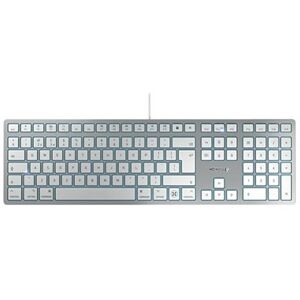 Cherry KC 6000C Slim Wired Keyboard for MAC USB QWERTY UK Silver/White JK-1620GB-1