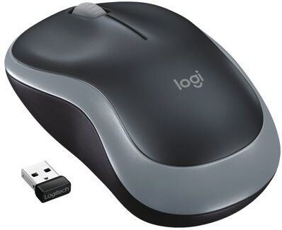 Logitech M185 Wireless Optical Mouse Ambidextrous Grey 910-002238