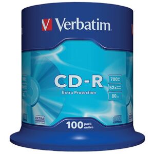 Verbatim CD-R Datalife Non-AZO 52x 700MB (Pack of 100) 43411