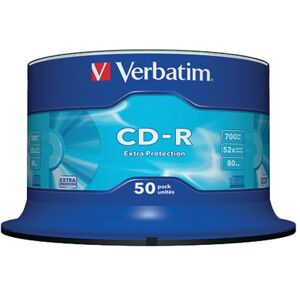 Verbatim CD-R Extra Protection Spindle 52x 700MB (Pack of 50) 43351