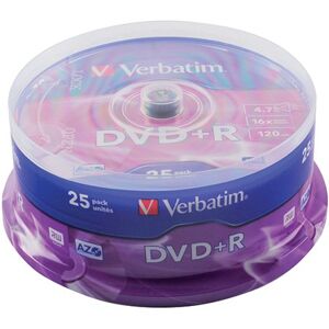 Verbatim DVD+R Spindle 16x 4.7GB (Pack of 25) 43500