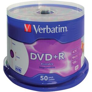 Verbatim DVD+R 16X 4.7GB (Pack of 50) 43234