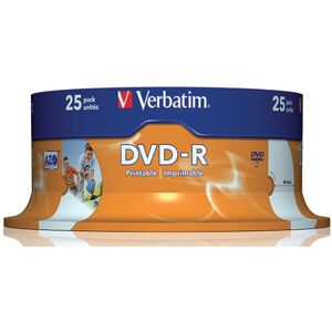 Verbatim DVD-R Spindle 16x 4.7GB (Pack of 25) 43489