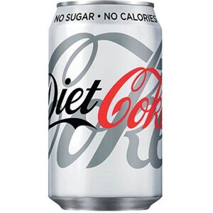 Coca Cola Diet Coca-Cola Soft Drink 330ml Can (Pack of 24) 100224