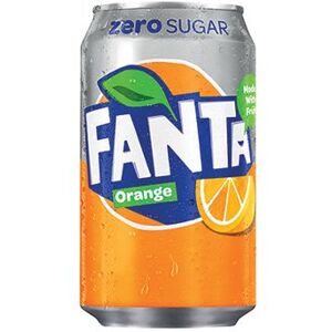 Fanta Orange Zero Cans 330ml (Pack of 24) 100231