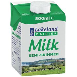 Lakeland Semi-Skimmed Milk 500ml (Pack of 12) A08087