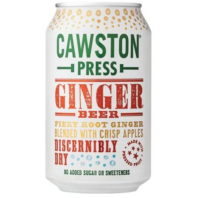 Cawston Press Ginger Beer Soft Drink 330ml Can (Pack of 24) CANS104 Cawston Press Ginger Beer Soft Drink 330ml Can (Pack of 24) CANS104