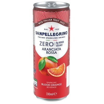 San Pellegrino Zero Fruit Beverages Orange 330ml Pack of 24 12602787 San Pellegrino Zero Fruit Beverages Orange 330ml Pack of 24 12602787